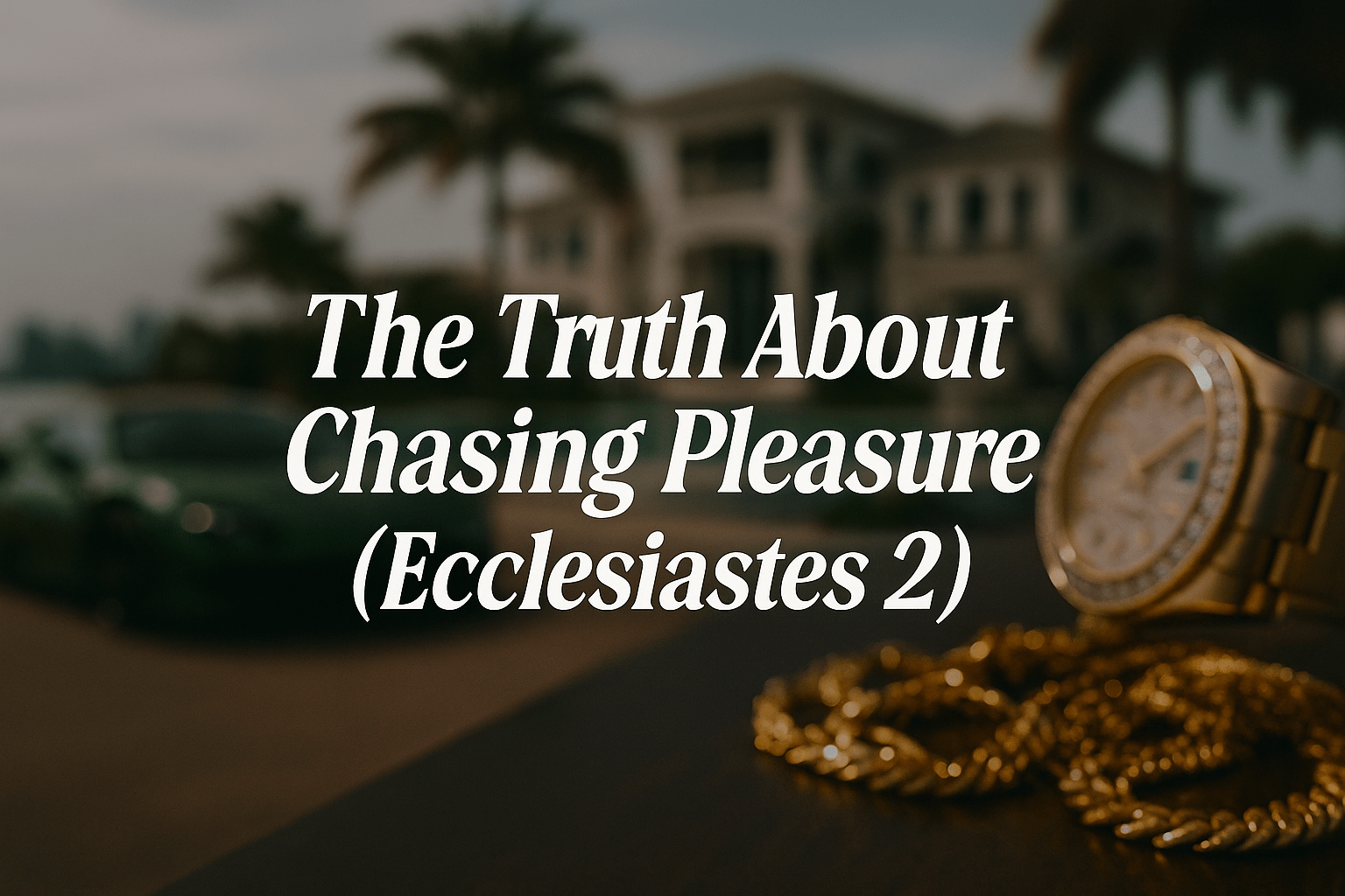 Video: The Truth About Chasing Pleasure (Ecclesiastes 2) - Native Supply