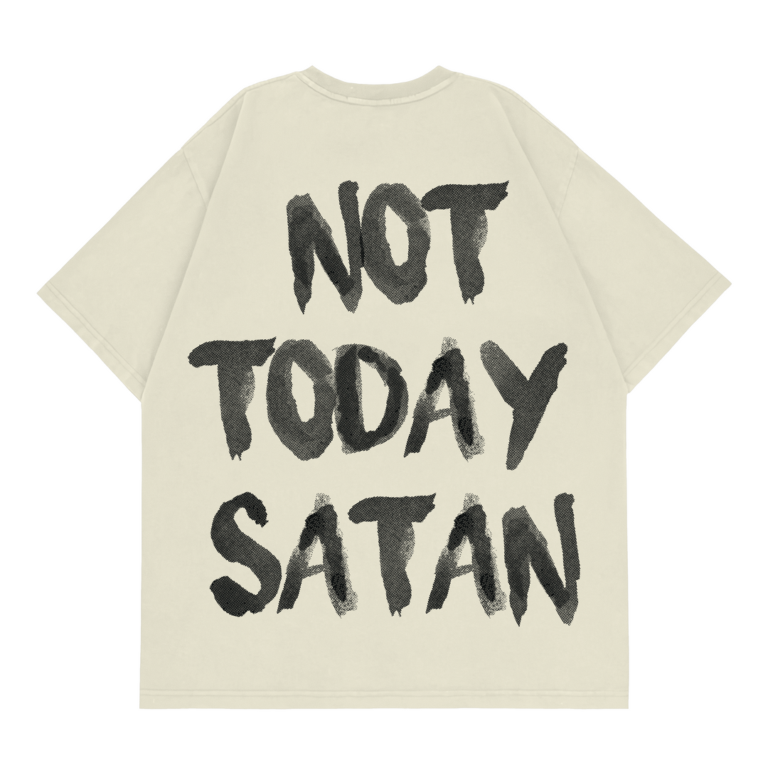 HGA Not Today Satan Fashion Fit Tee (Cream)