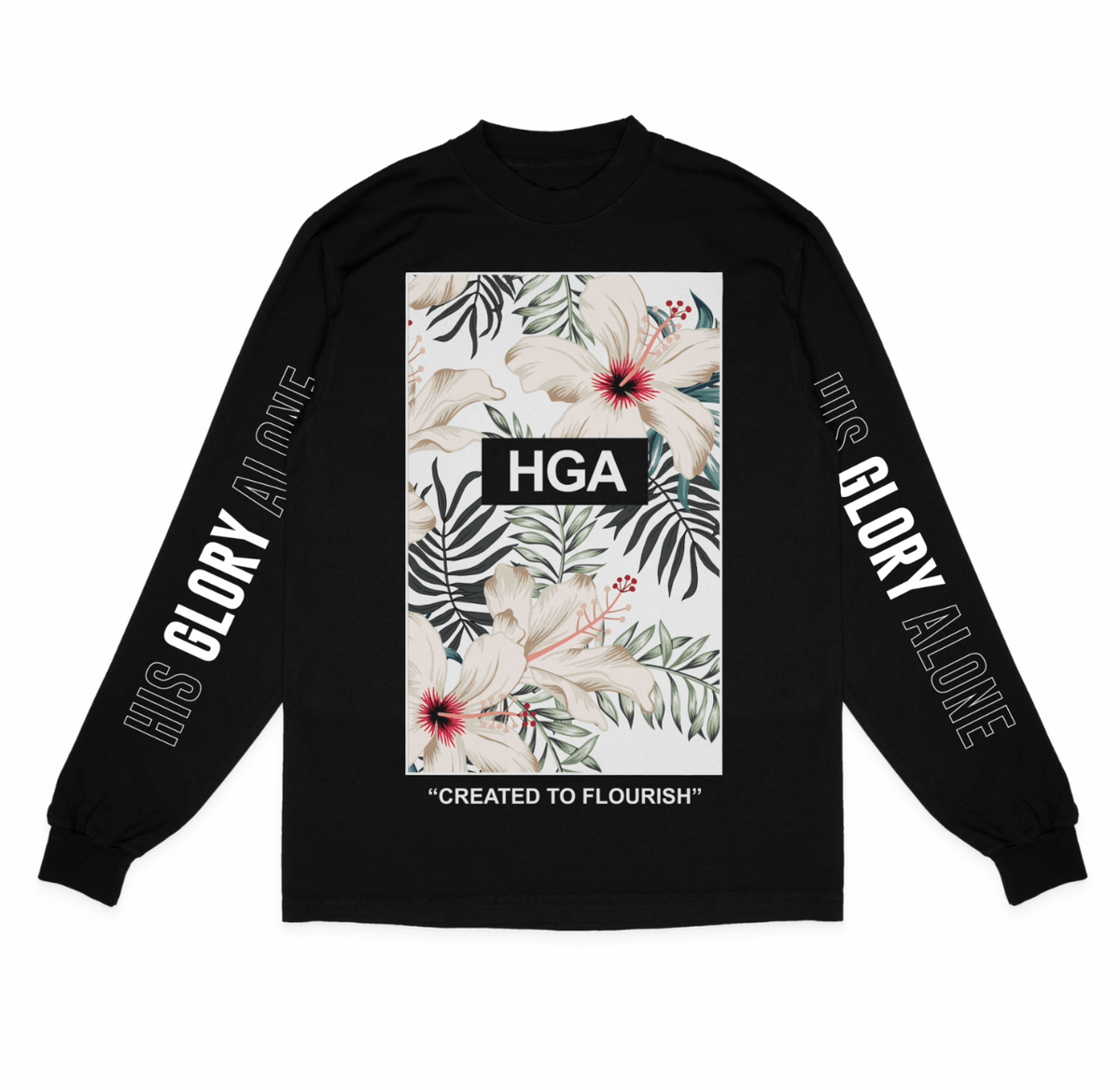 HGA Created to Flourish Longsleeve - Black – Native Supply