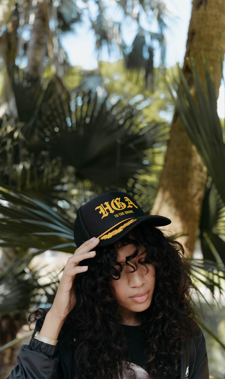 HGA to the Grave - (Gold/Black) Trucker Hat -