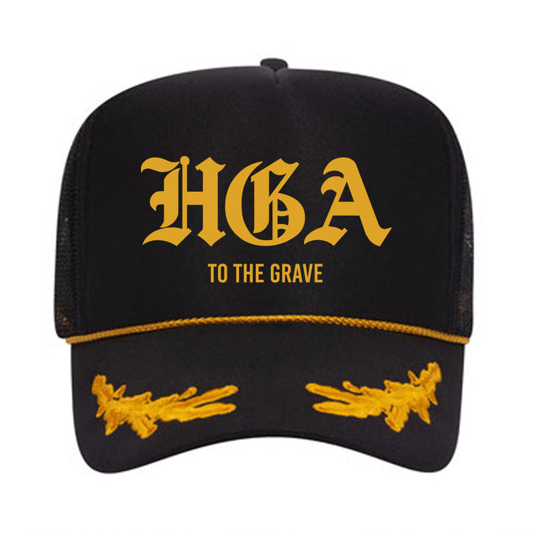HGA to the Grave - (Gold/Black) Trucker Hat -