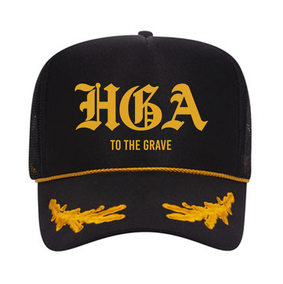 HGA to the Grave - (Gold/Black) Trucker Hat -