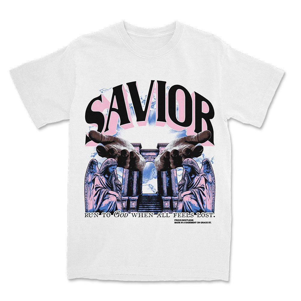 HGA x FRGVN Savior Streetwear (White) - Tee - Shirt