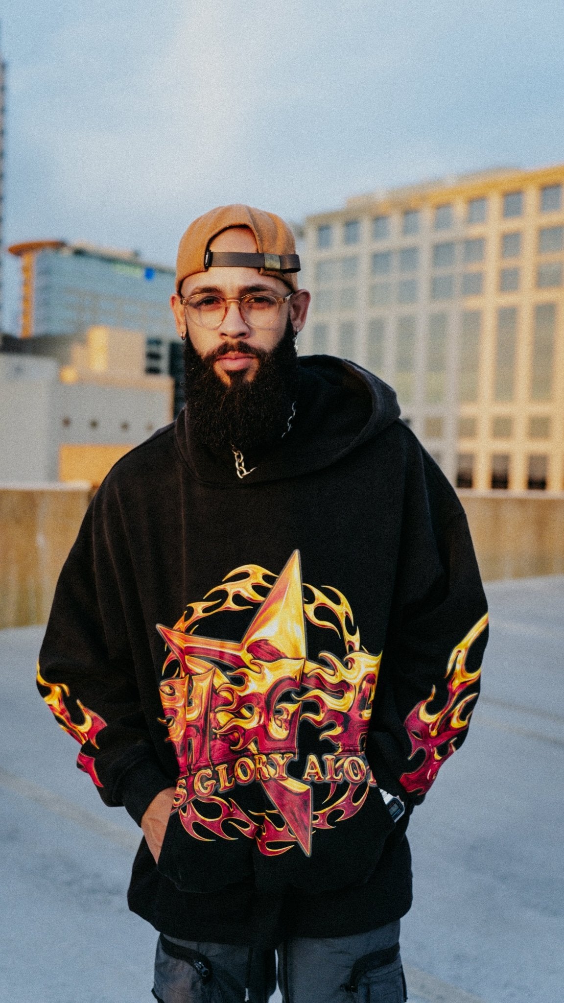 Holy Fire Hoodie (Black) -