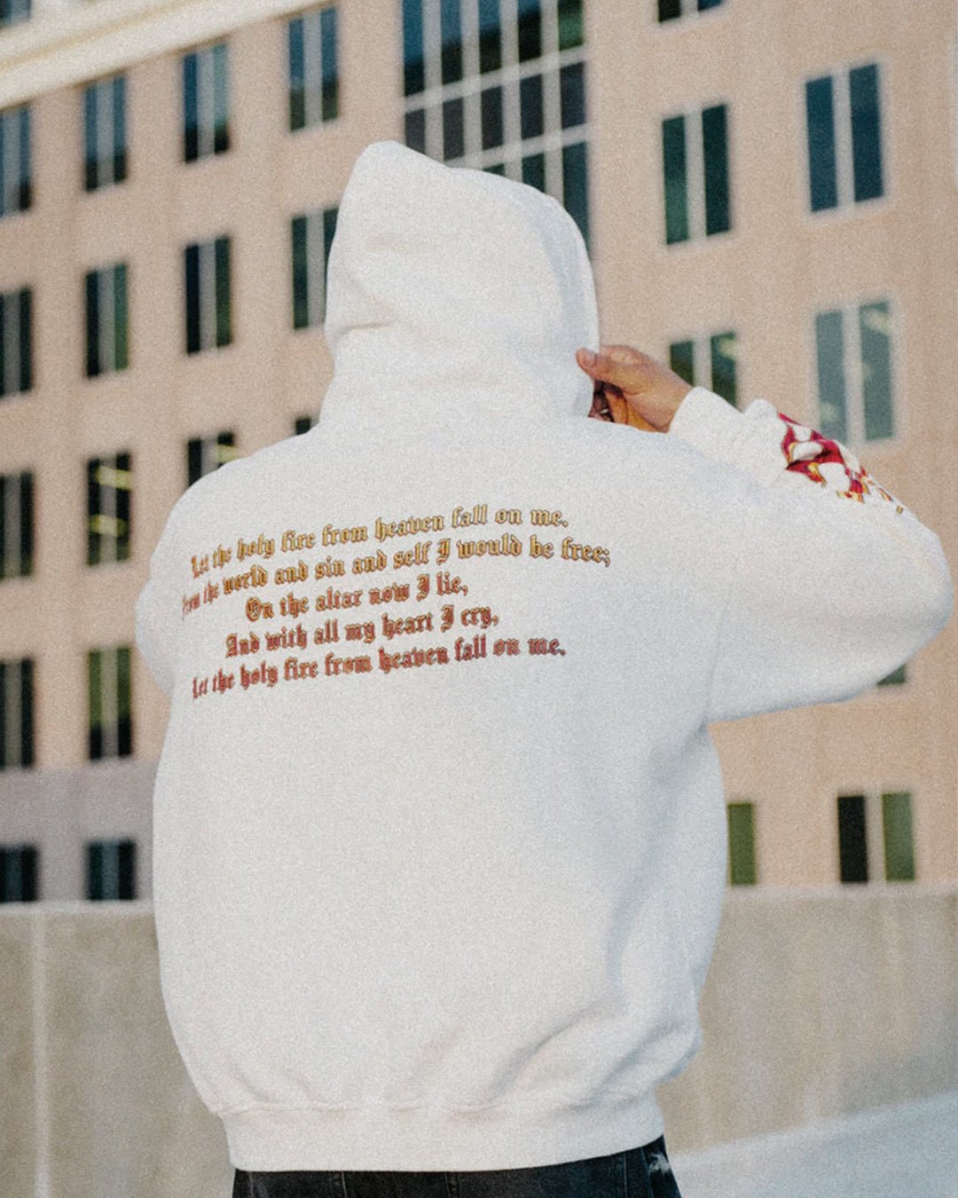 Holy Fire Hoodie (White) -