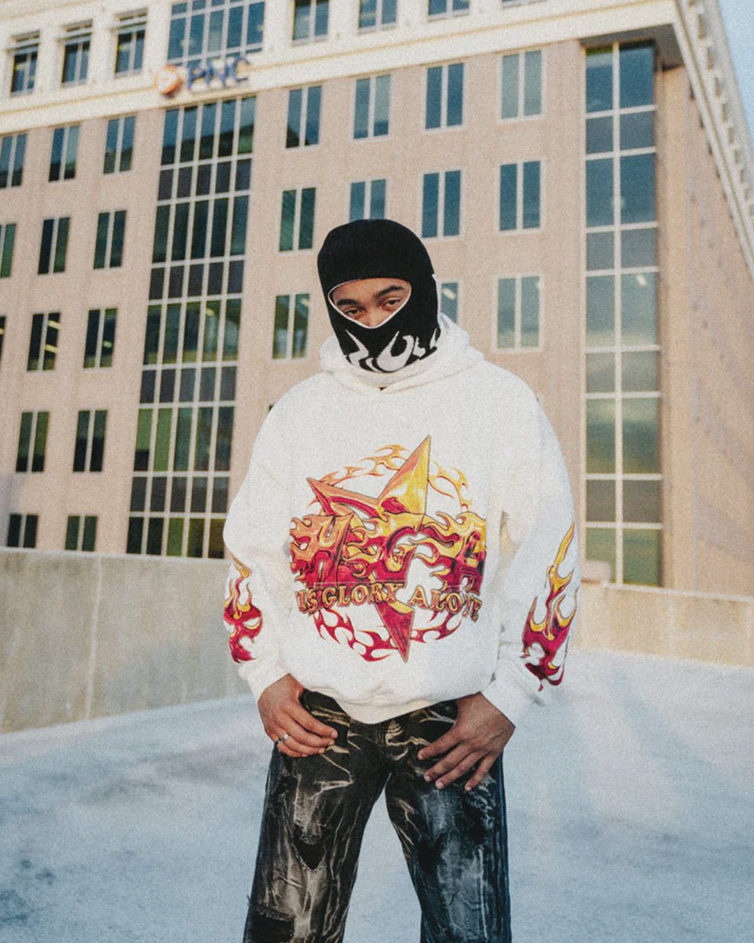 Holy Fire Hoodie (White) -