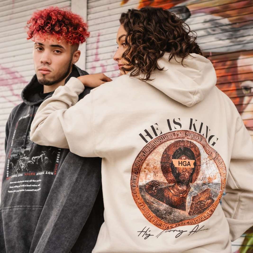 HGA He is King Sand Hoodie - Hoodie
