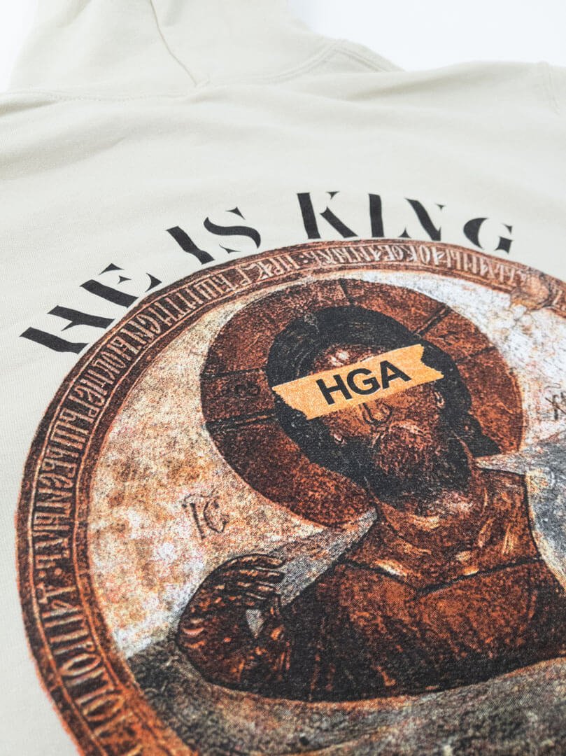 HGA He is King Sand Hoodie - Hoodie