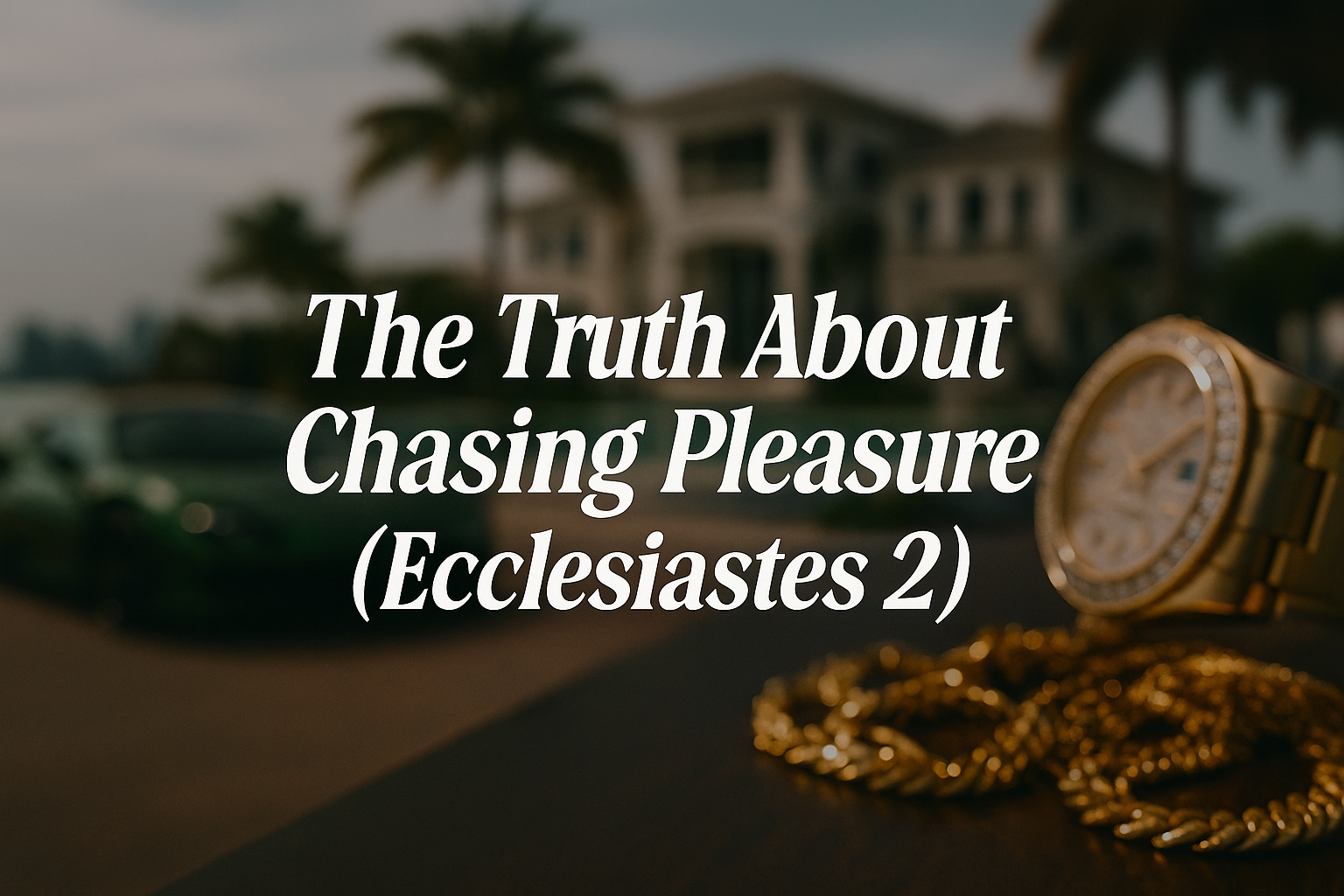Video: The Truth About Chasing Pleasure (Ecclesiastes 2)