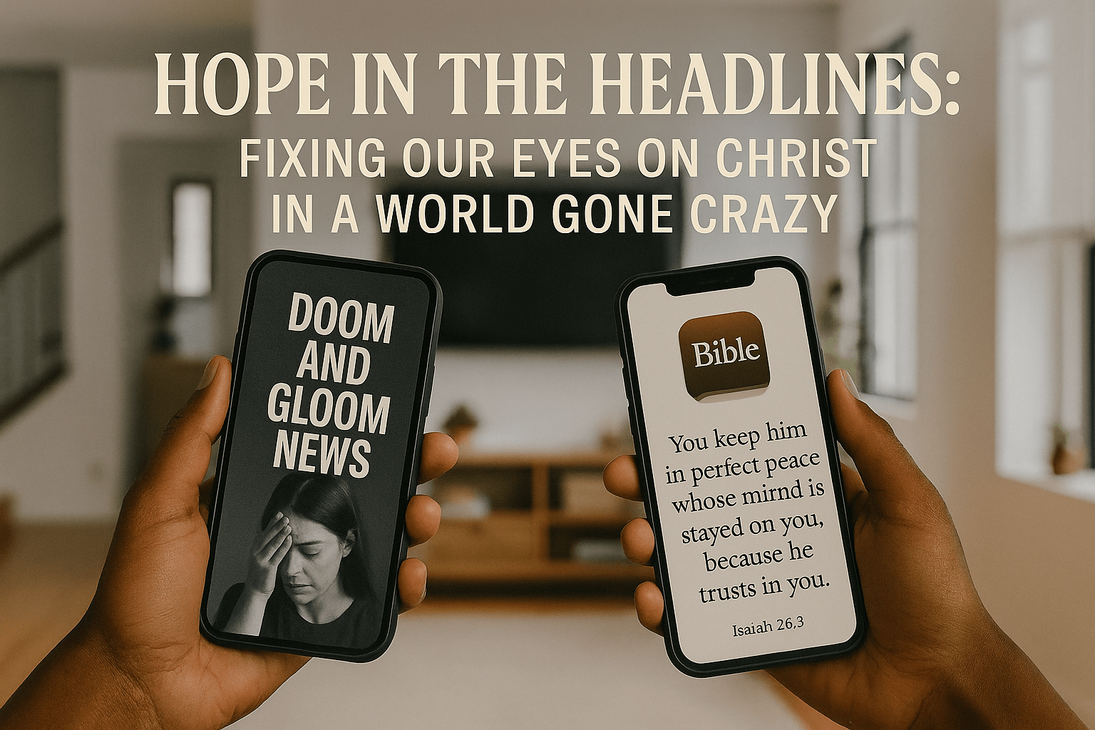Hope in the Headlines: Fixing Our Eyes on Christ in a World Gone Crazy - Native Supply