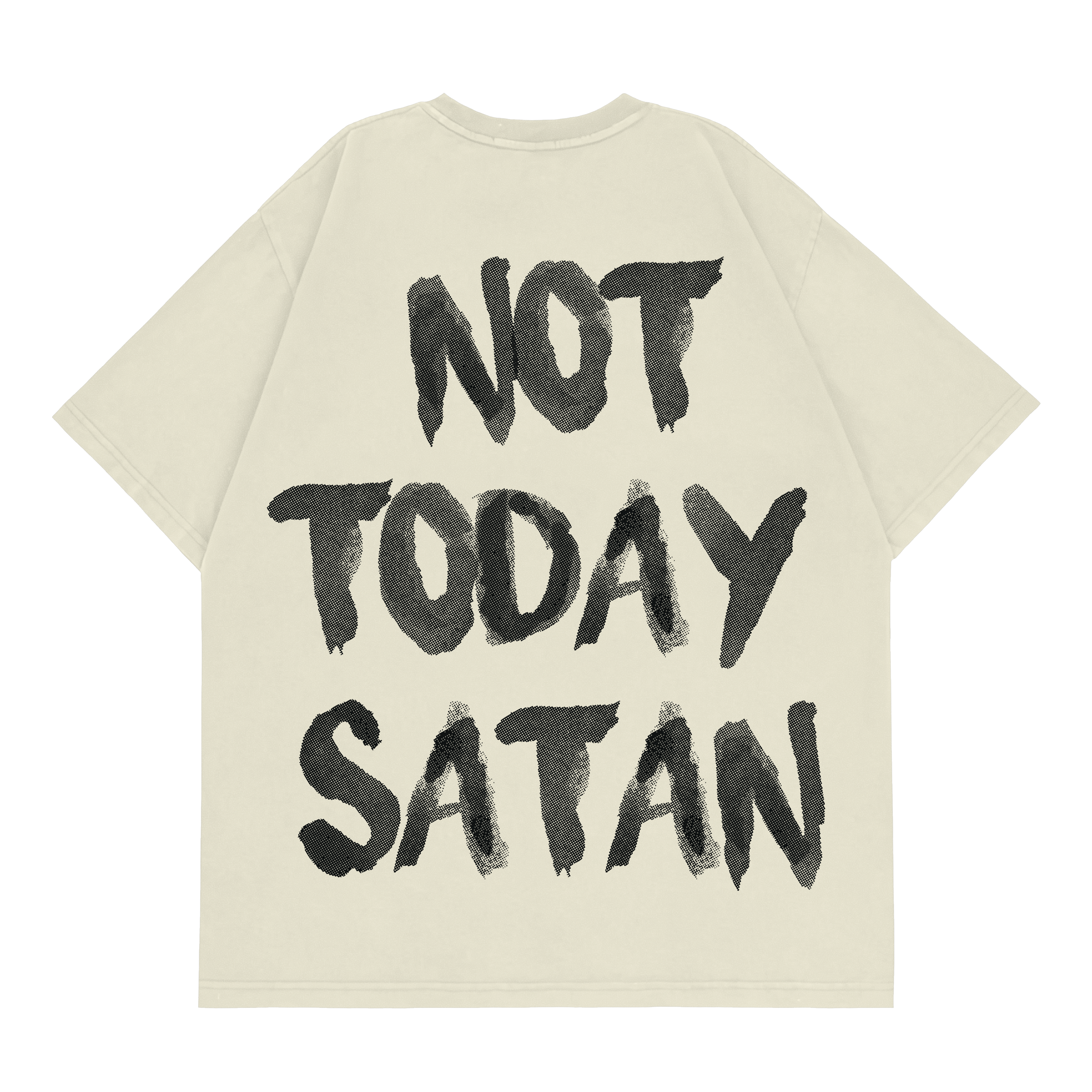 HGA Not Today Satan Fashion Fit Tee (Cream)
