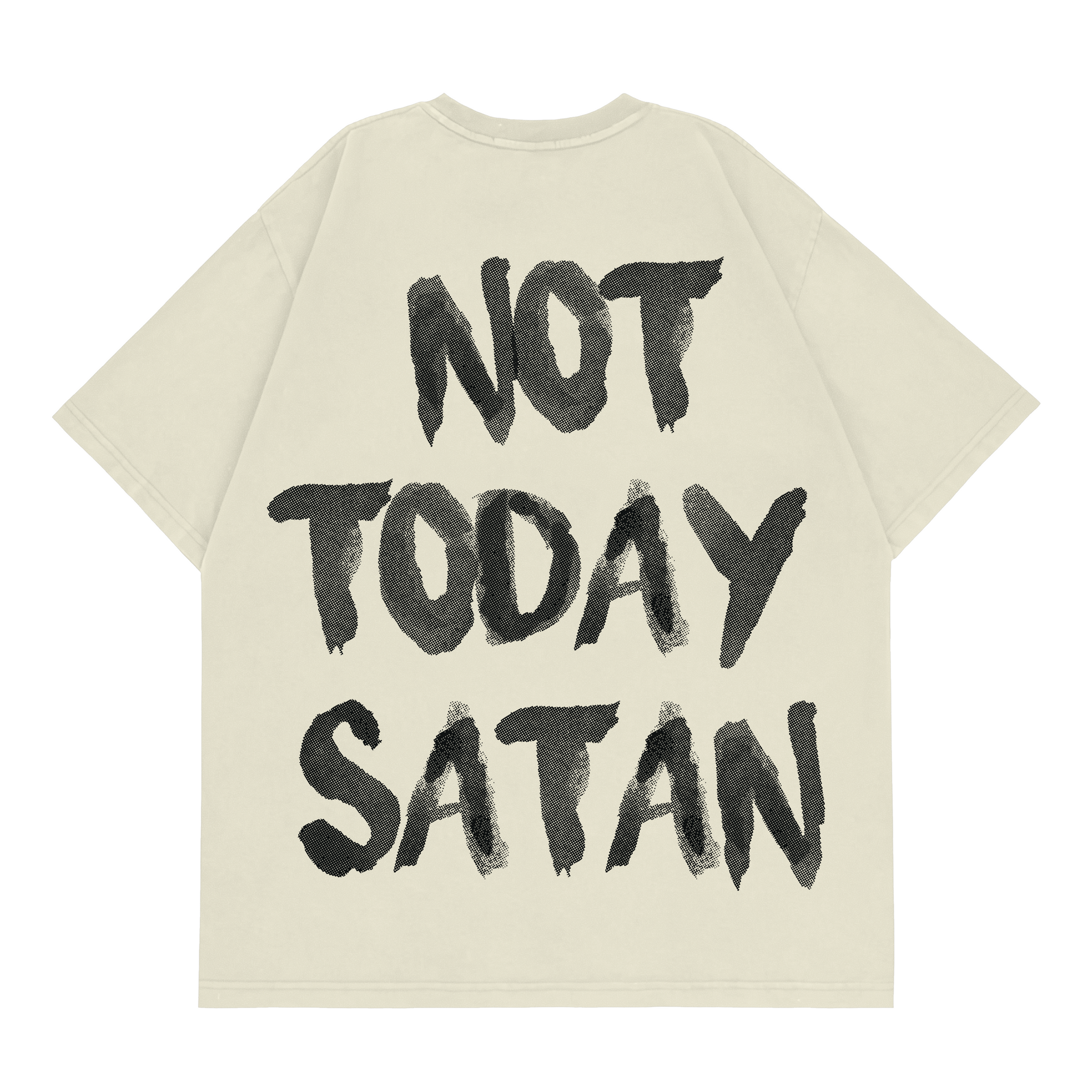 HGA Not Today Satan Fashion Fit Tee (Cream)
