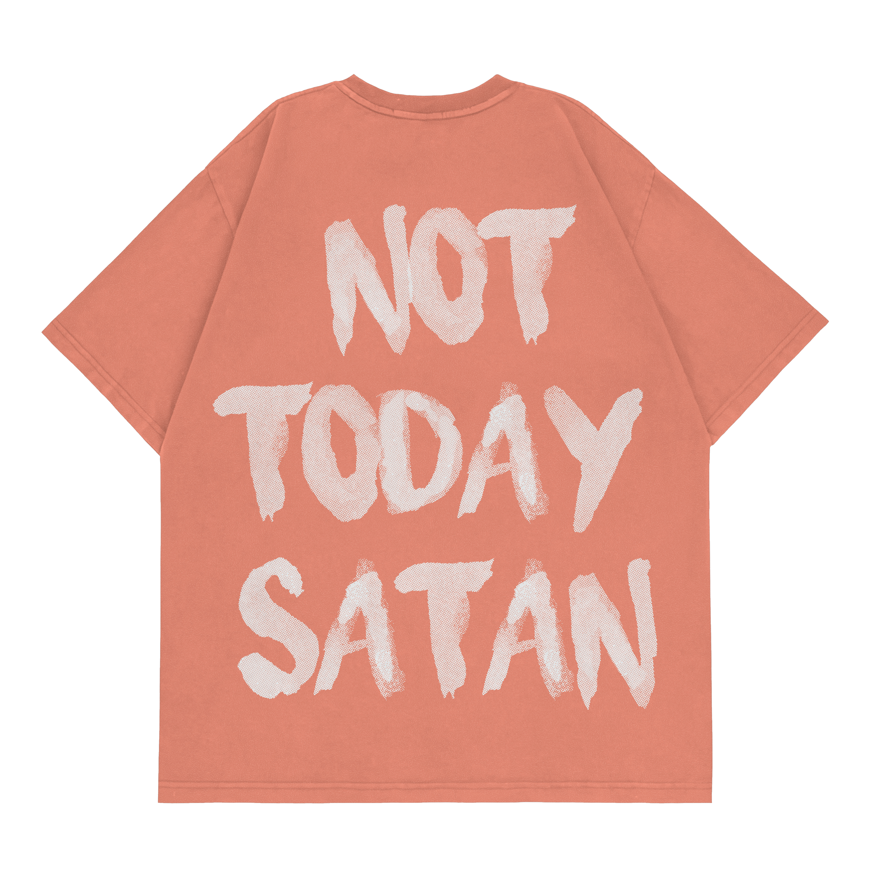 HGA Not Today Satan Fashion Fit Tee (Peach)