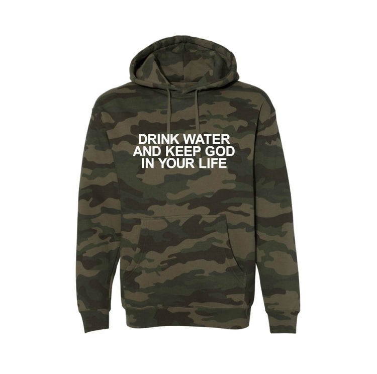 Drink Water Camo Hoodie - 