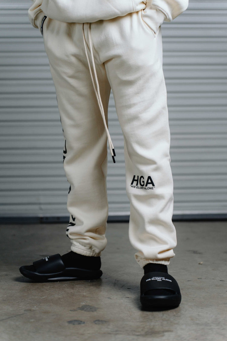 HGA Comfort Sweatpants (Cream) - 