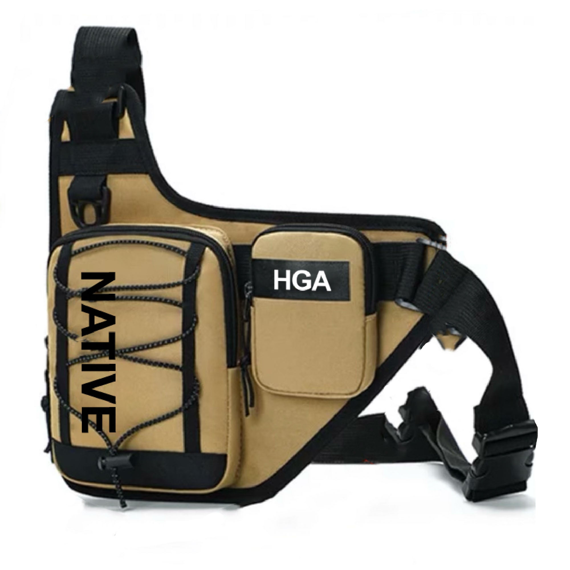 HGA Cross Body Bag (Tan) - 