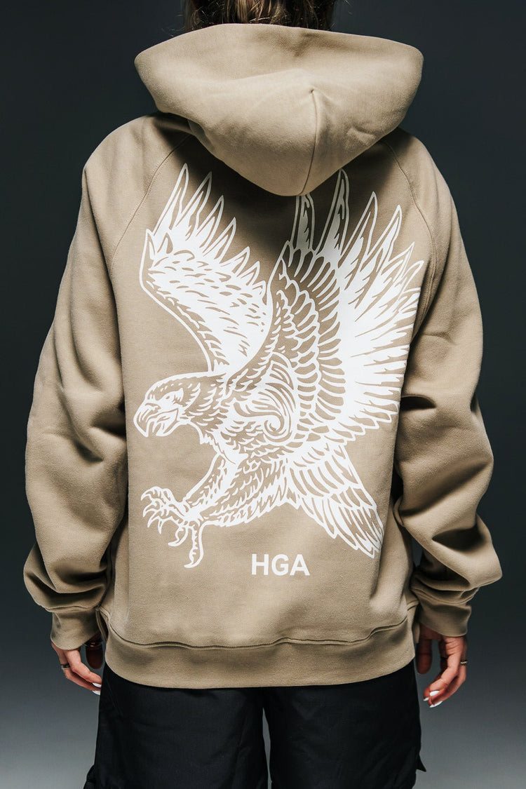 HGA Eagle Comfort Hoodie - (Tan) - Hoodie