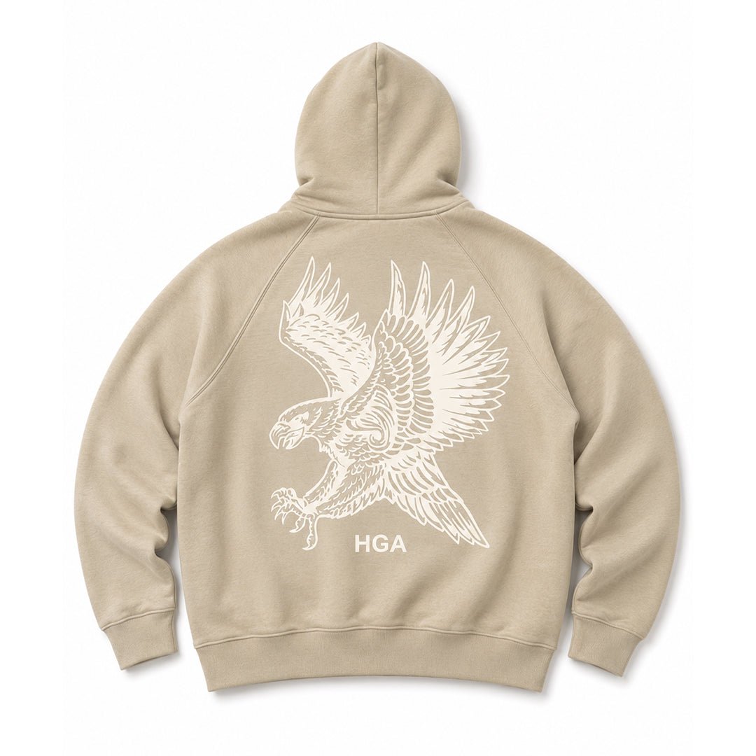 HGA Eagle Comfort Hoodie - (Tan) - Hoodie