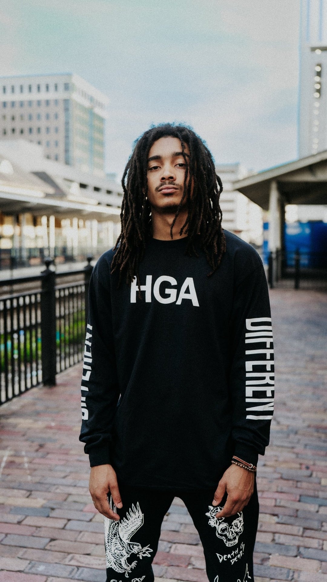 HGA Eagle Comfort Sweatpants (Black) - 