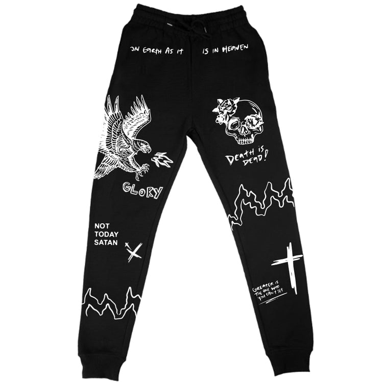 HGA Eagle Comfort Sweatpants (Black) - 