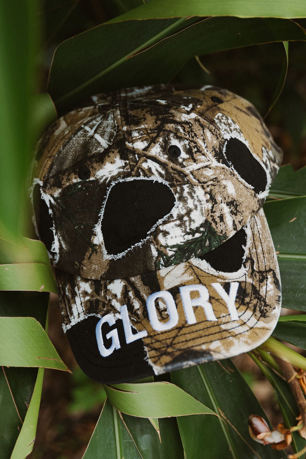 HGA Glory Destroyed Strapback Hat (black/camo) - Hats