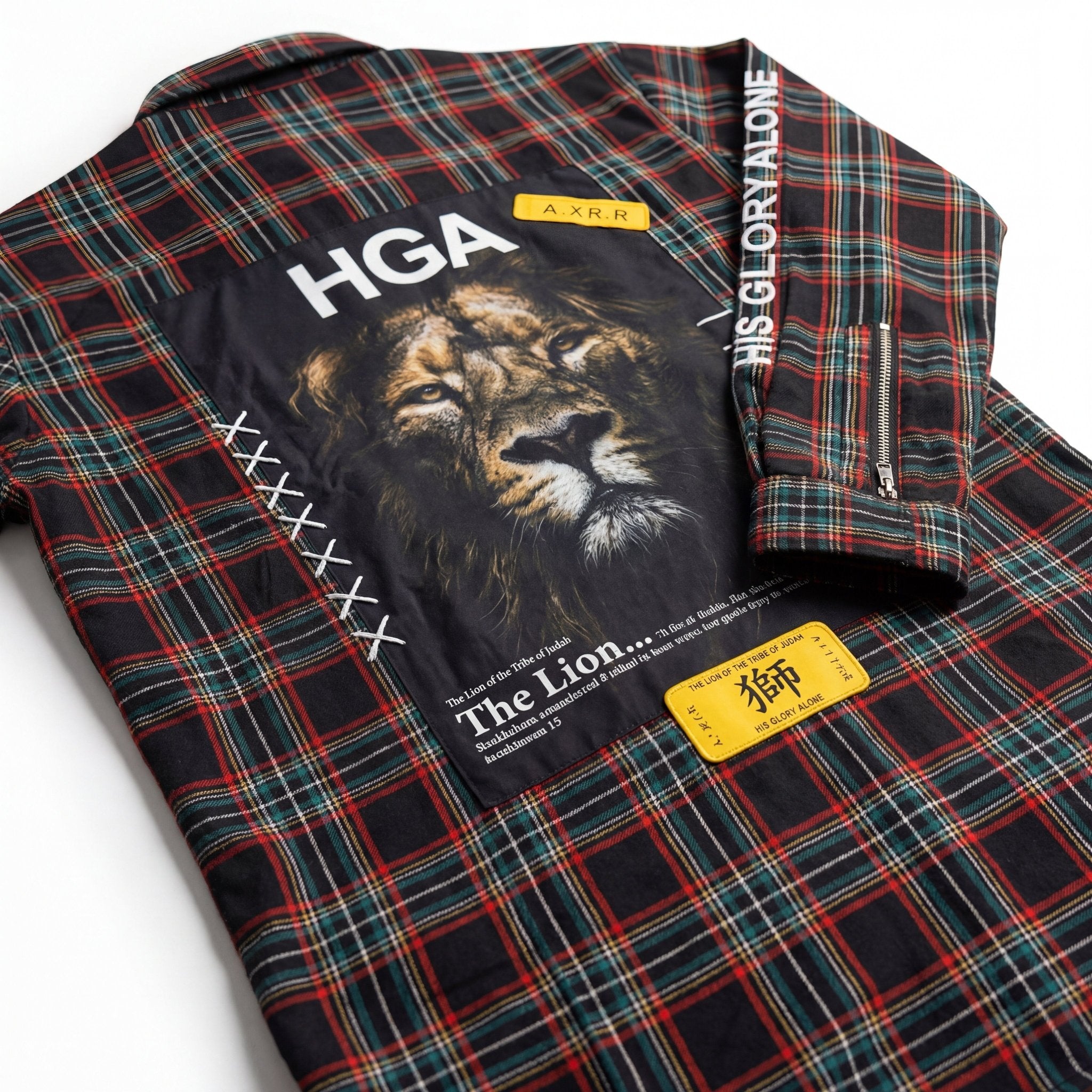 HGA Lion of Judah Flannel (Black) - Longsleeve Tees