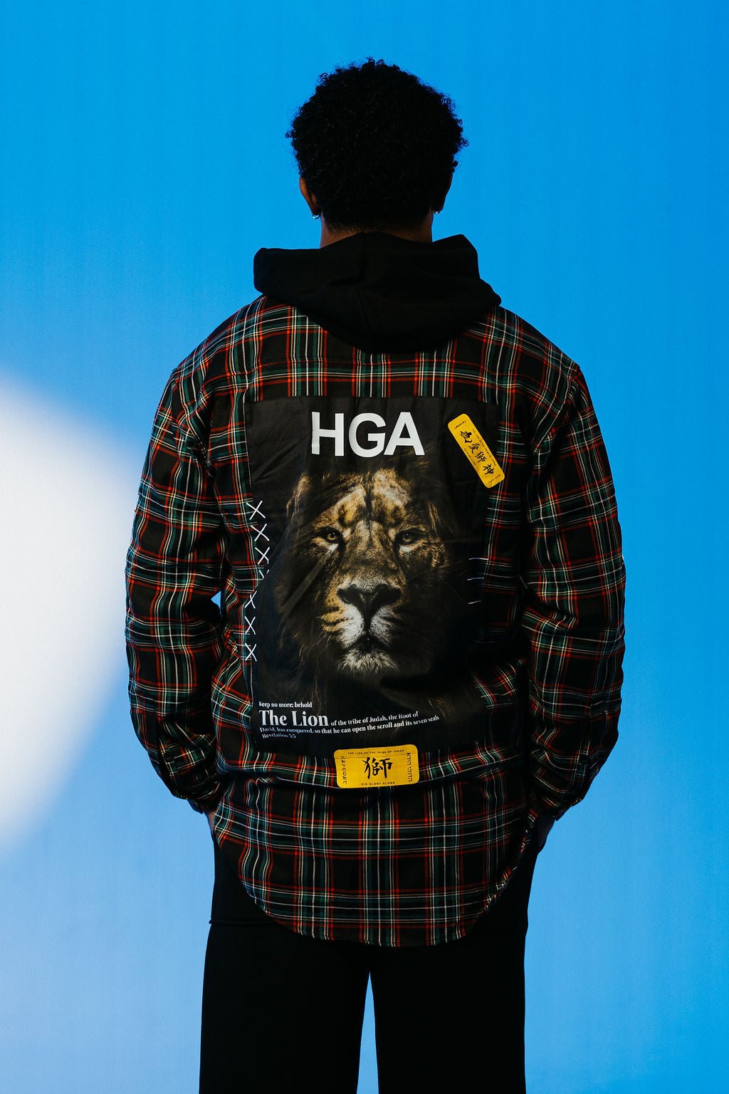 HGA Lion of Judah Flannel (Black) - Longsleeve Tees