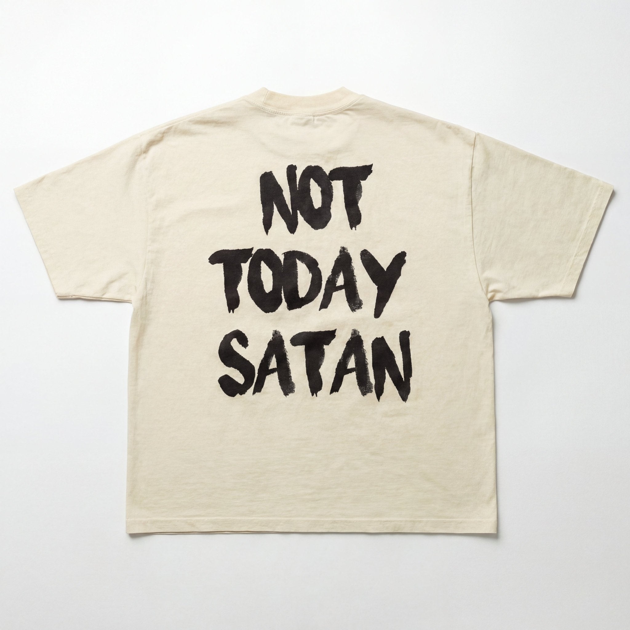 HGA Not Today Satan Fashion Fit Tee (Cream) - Shirt
