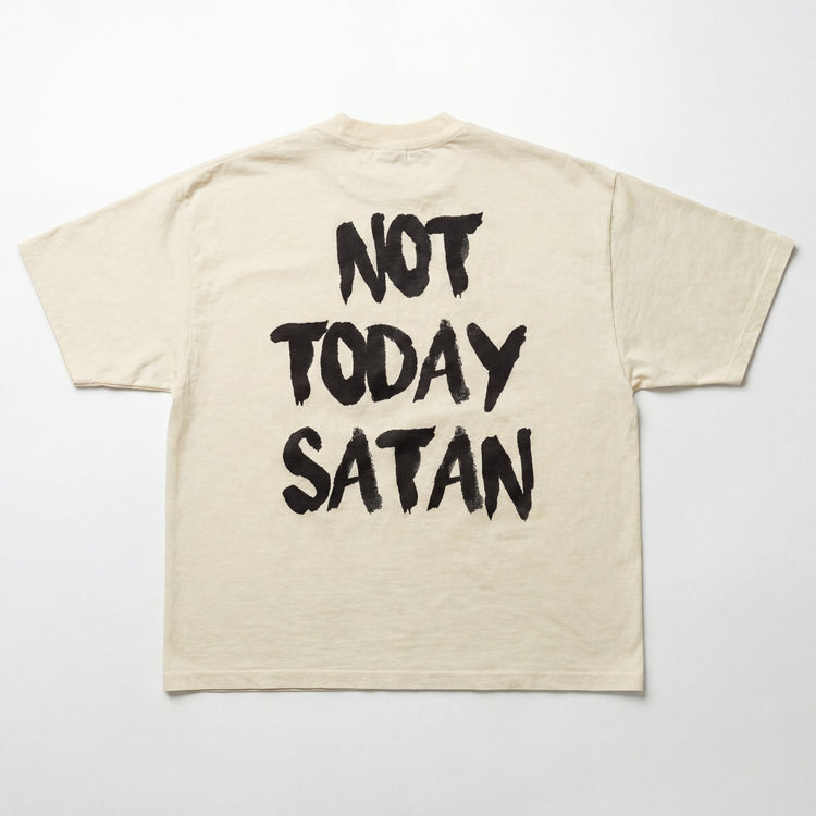 HGA Not Today Satan Fashion Fit Tee (Cream) - Shirt