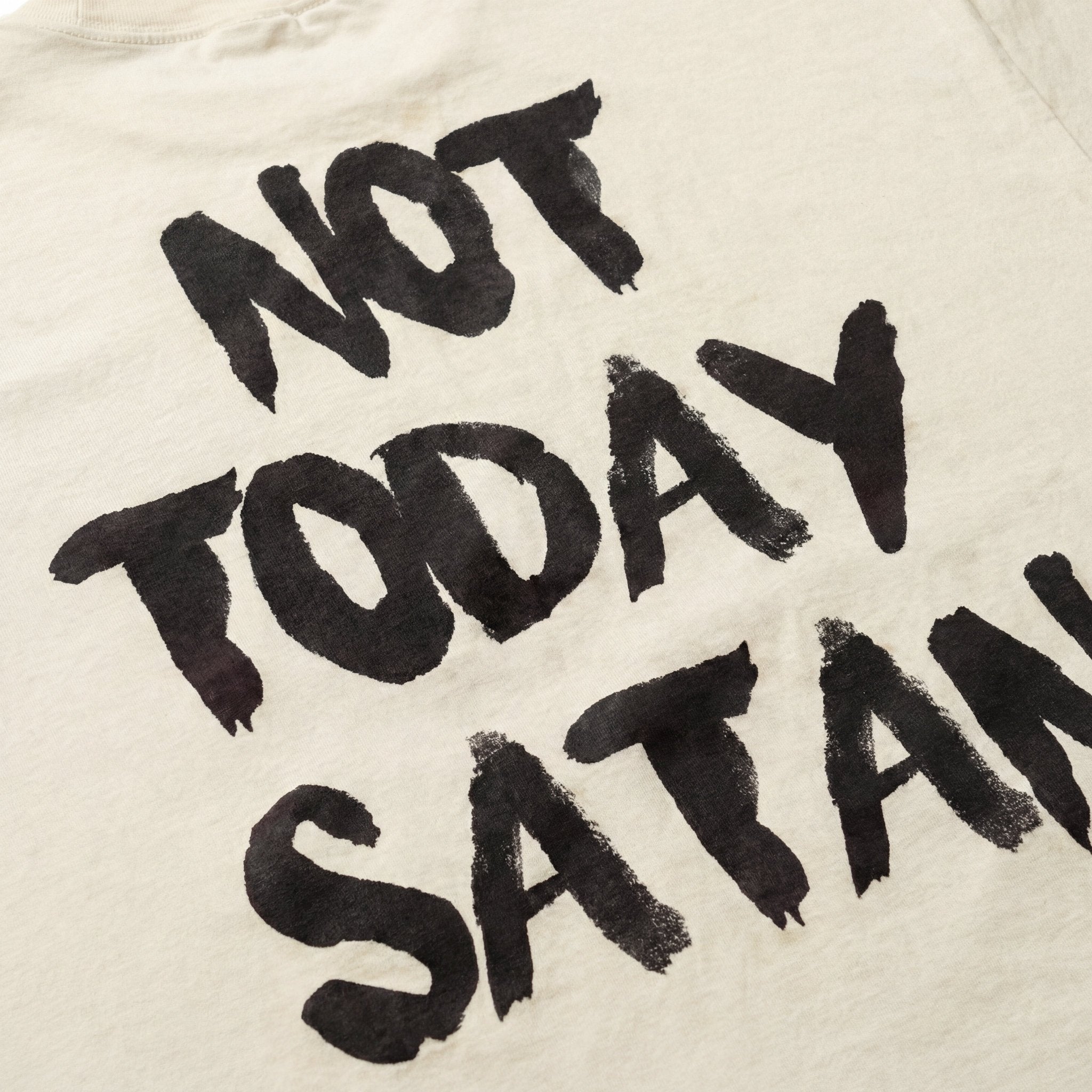 HGA Not Today Satan Fashion Fit Tee (Cream) - Shirt