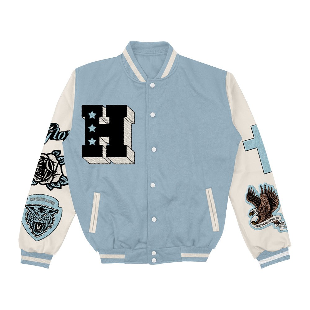 HGA Stars Letterman Jacket - Carolina Blue - 