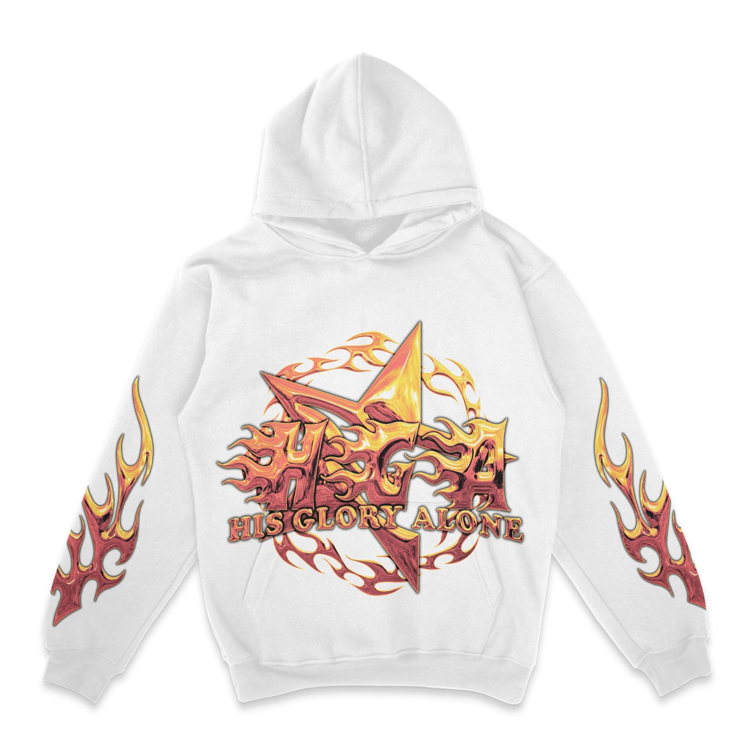 Holy Fire Hoodie (White) - 