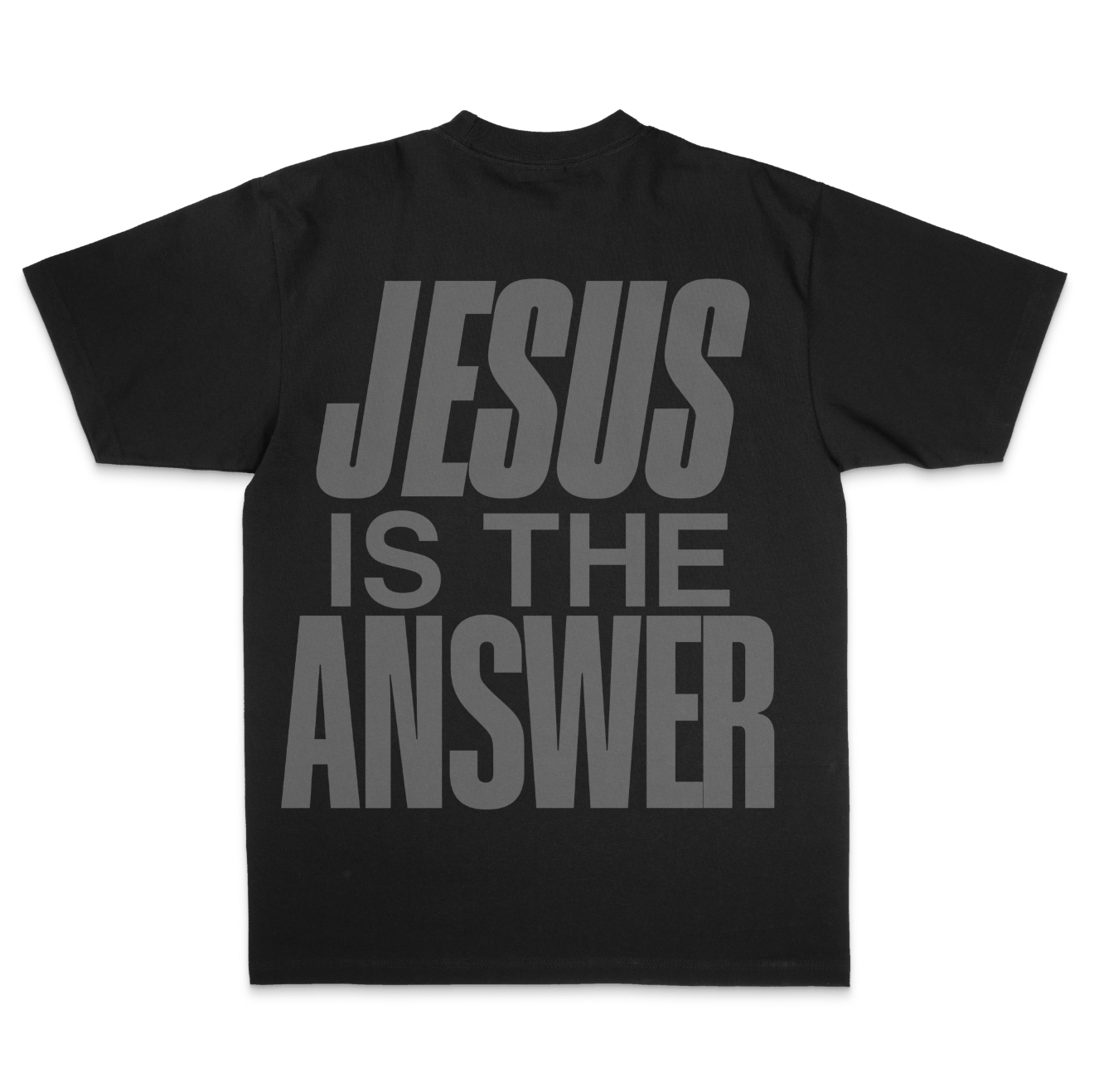 Jesus is the Answer (Black) - Tee - 