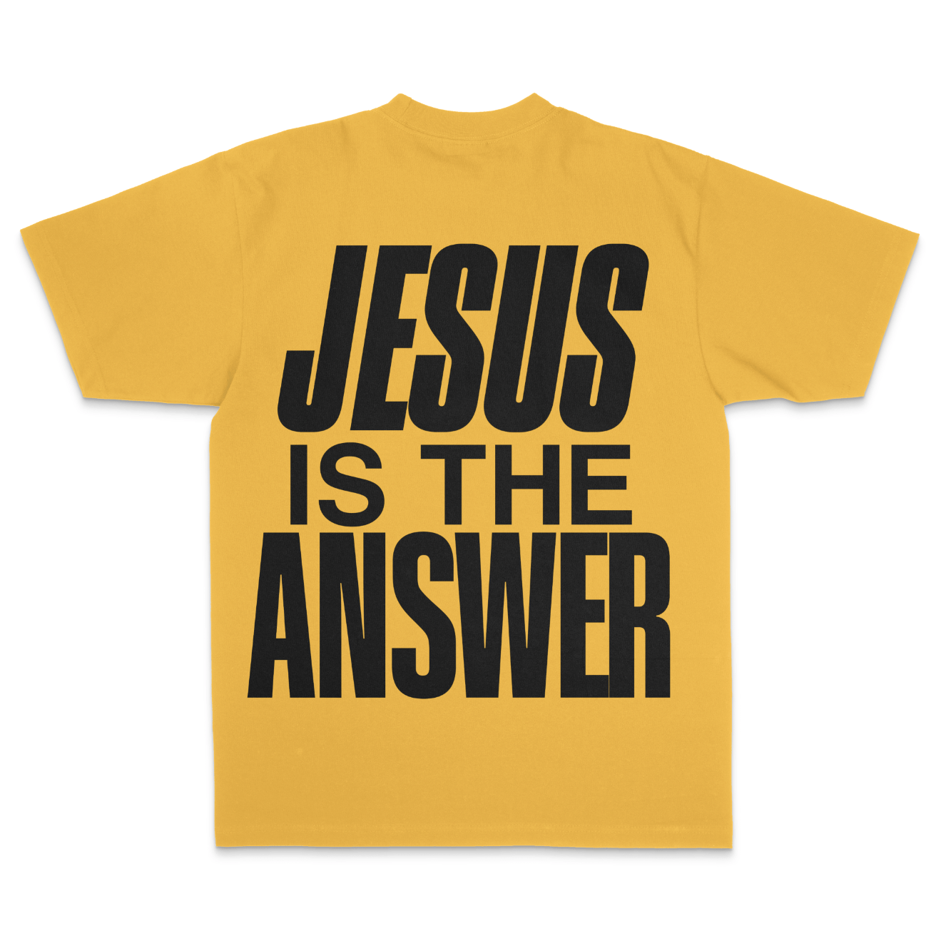 Jesus is the Answer (Gold) - Tee - 