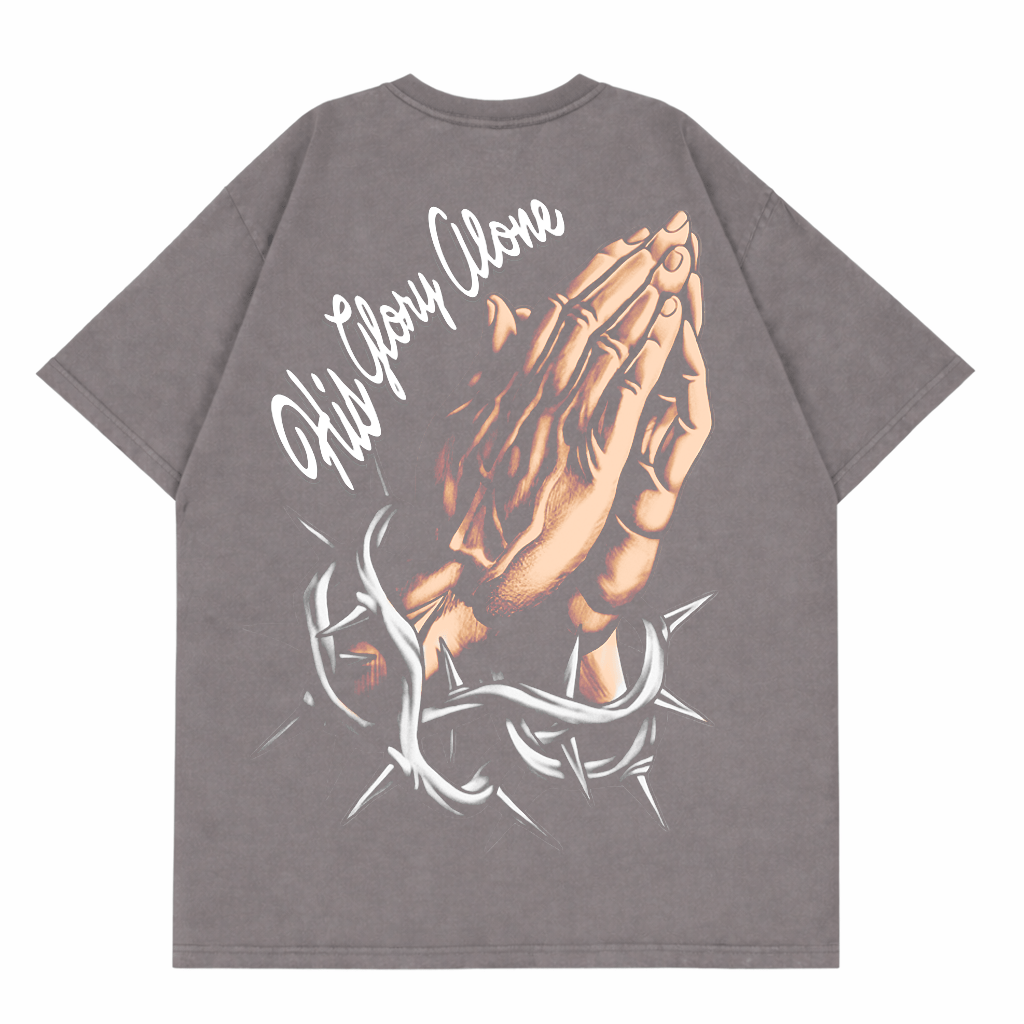 Jesus Prays Vintage Tee - Shirt