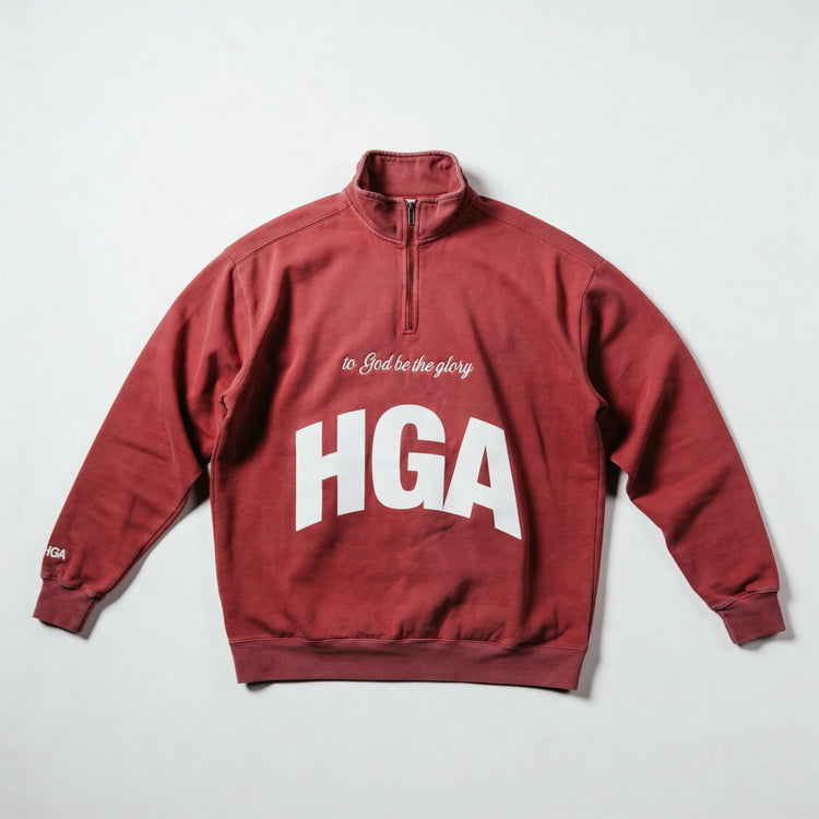 No Other King Quarter - Zip (Crimson) - Windbreaker