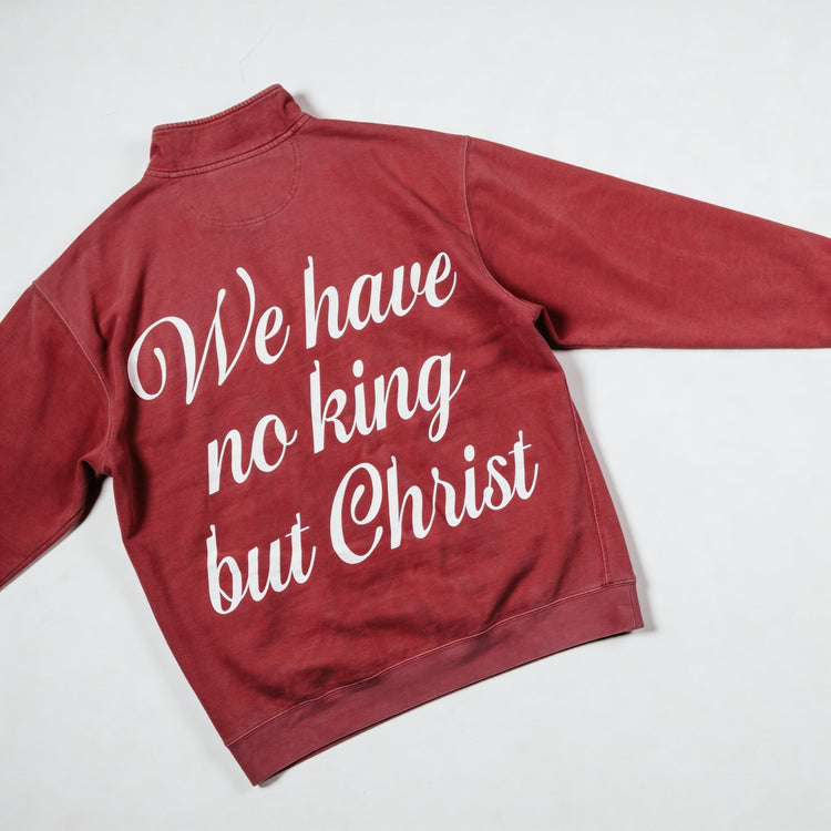 No Other King Quarter - Zip (Crimson) - Windbreaker