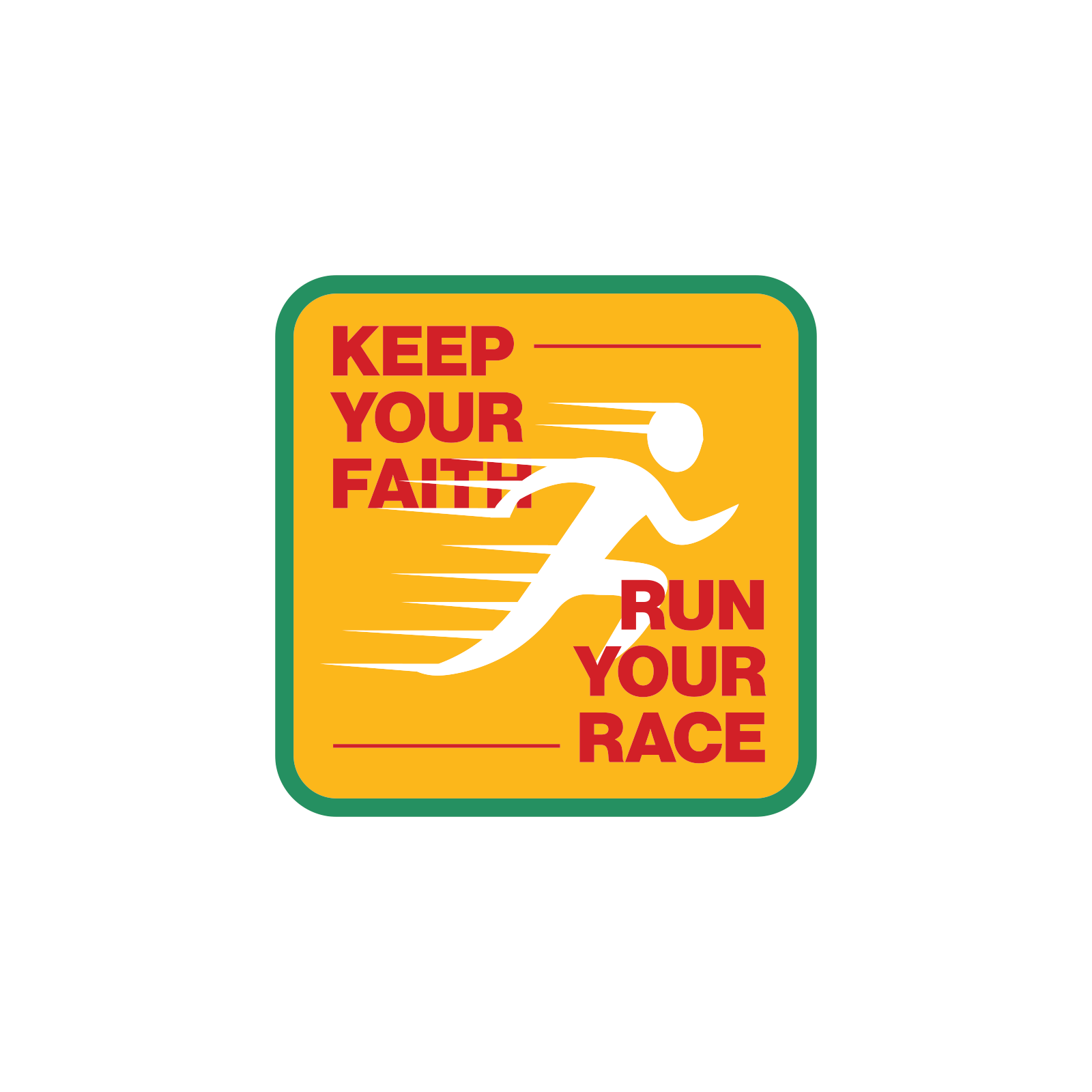 Run Your race Sticker - Sticker