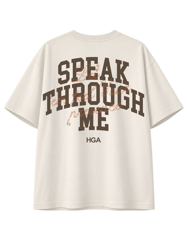 Speak Through Me Tee - Tan -