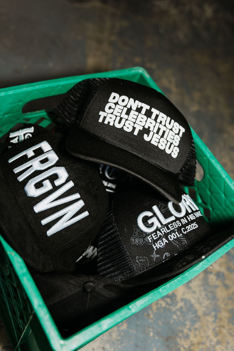 Trust Jesus Trucker Hat (black) - Hats