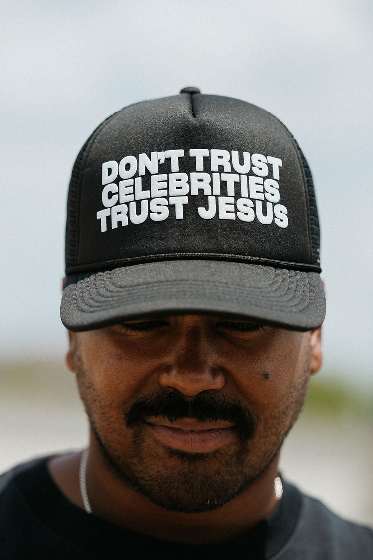 Trust Jesus Trucker Hat (black) - Hats