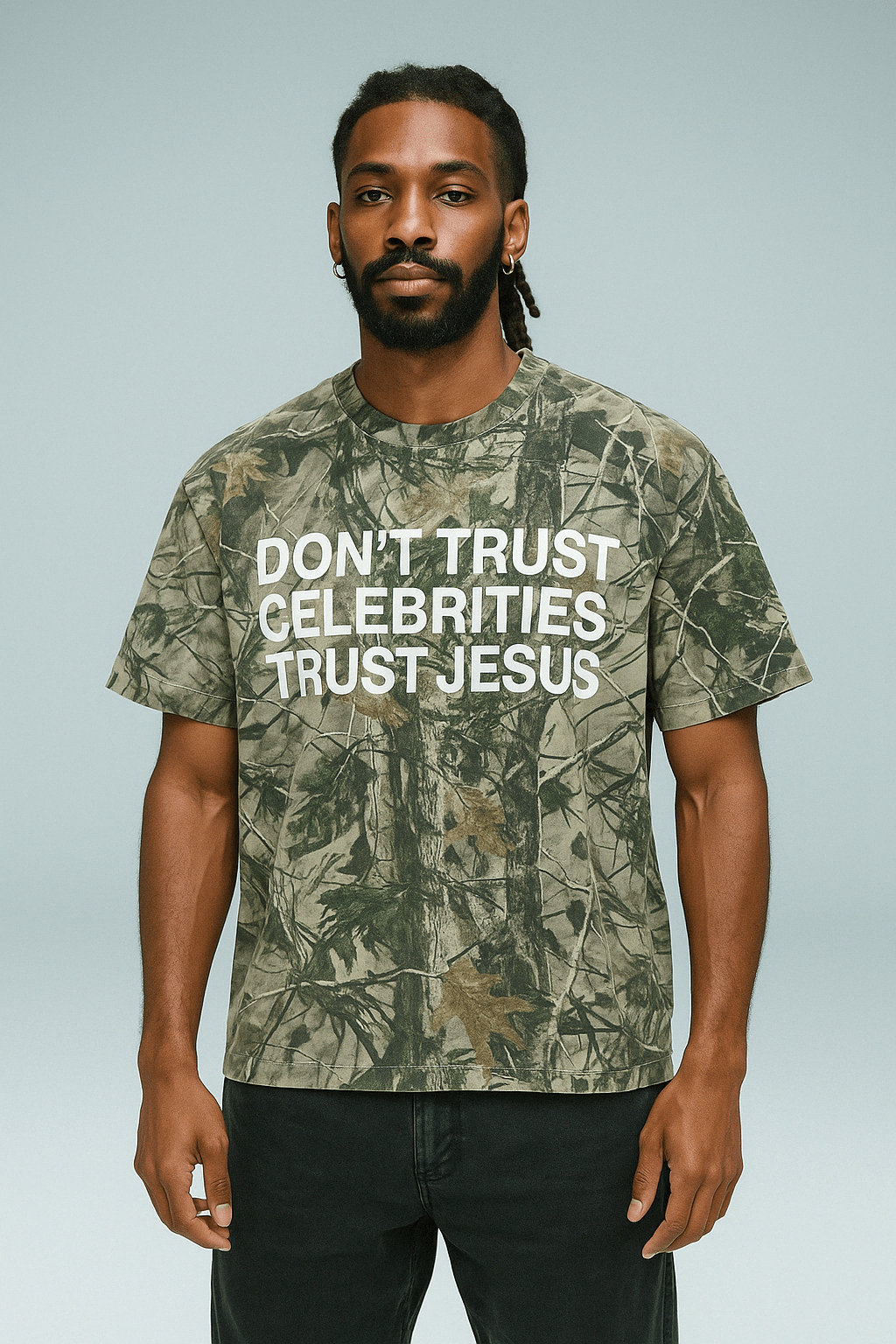 Trust Jesus Vintage Camo Tee - 